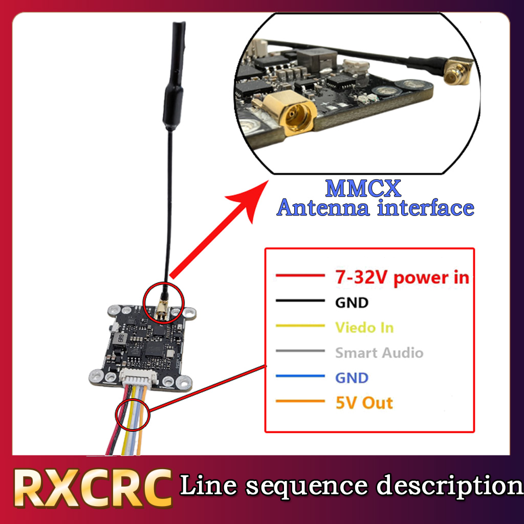 Módulo RXCRC 5.8G 48CH 1.6W VT - Drone Camera reseña y precio